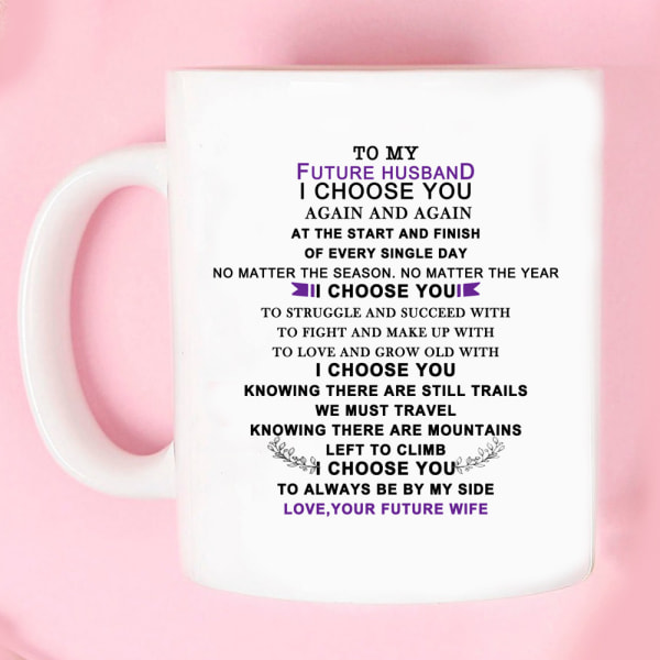 Send Fiancé Kaffe Krus Morgenmad Krus Sjov Kaffe Krus 11 Ounces Inspirerende En