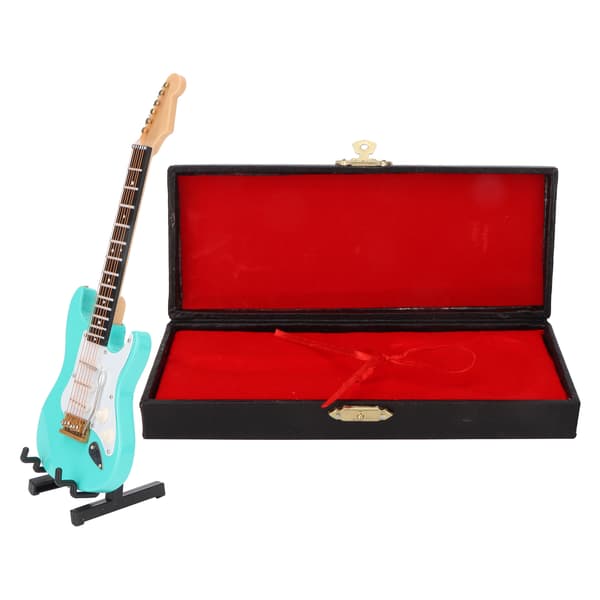 Miniatyrgitarr Replika Miniatyrgitarr Musikinstrument Modell HemmakontorsdekorationL