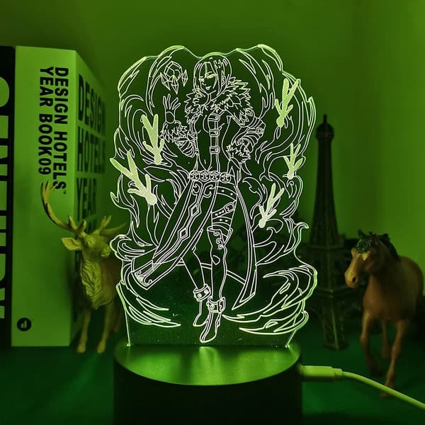 Anime The Seven Deadly Sins Merlin LED-nattlampa för sovrum