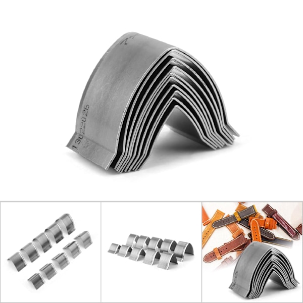 10 st DIY Läderhantverk Bälte Ände Platt/Skarp Ände Stans Skärmform Set (skarp ände)