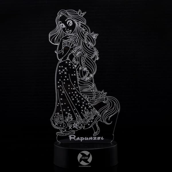 3D Optisk Illusions Natlampe - 7 LED Farveskiftende Lampe