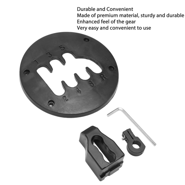 Mold Damping 6-trinns Short Throw Shifter Mid Plate Real Feel Gear Upgrade Tilbehør for Thrustmaster TH8A