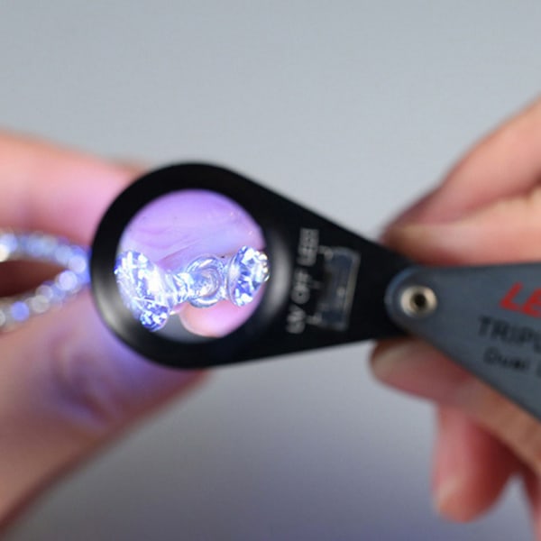 30 X Förstoringsglas 6 LED-lampor Sedlar Inspektion All-r