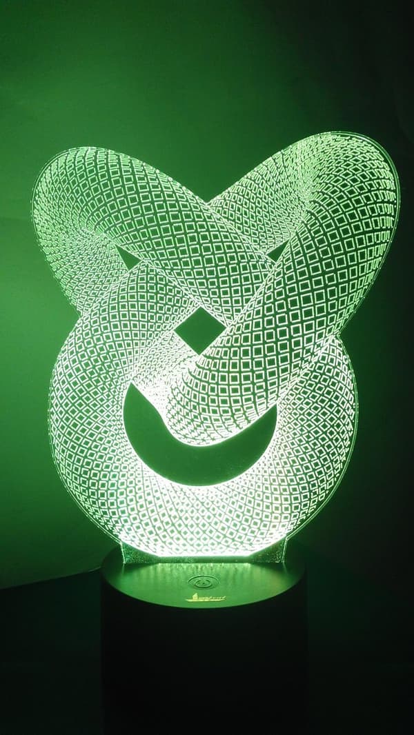 Kædeled 3D Natlys LED Illusion Lampe Sengelampe Bordlampe