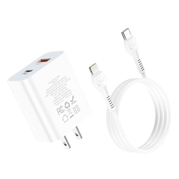 hoco. C97 ny PD20W+QC3.0 laddare för iPhone13 mobiltelefon