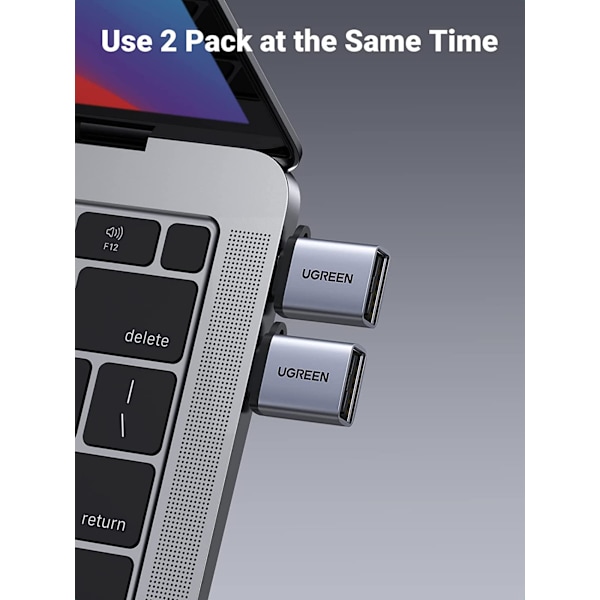 USB C - USB -sovitin 3.0  USB C -uros USB -naarassovitin OTG Type C -sovitin MacBook Prolle  MacBook Airille  Samsungin kannettavalle  Harmaa