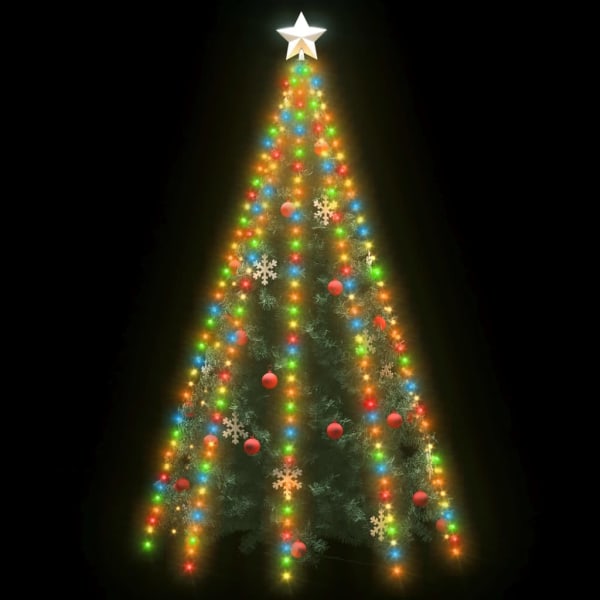 Ljusnät för julgran 400 lysdioder färgglad 400 cm
