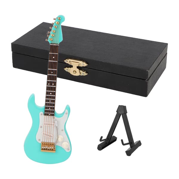Miniatyrgitarr Replika Miniatyrgitarr Musikinstrument Modell Hemmakontorsdekorationer