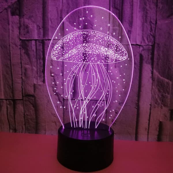 3D Lampe Maneter, Bursdags- og Julegave Lampe Nattlys