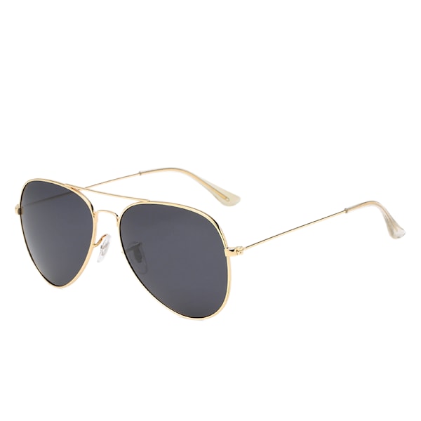 Polariserade Aviator Solglasögon för Män Kvinnor Metall Flat Top Su