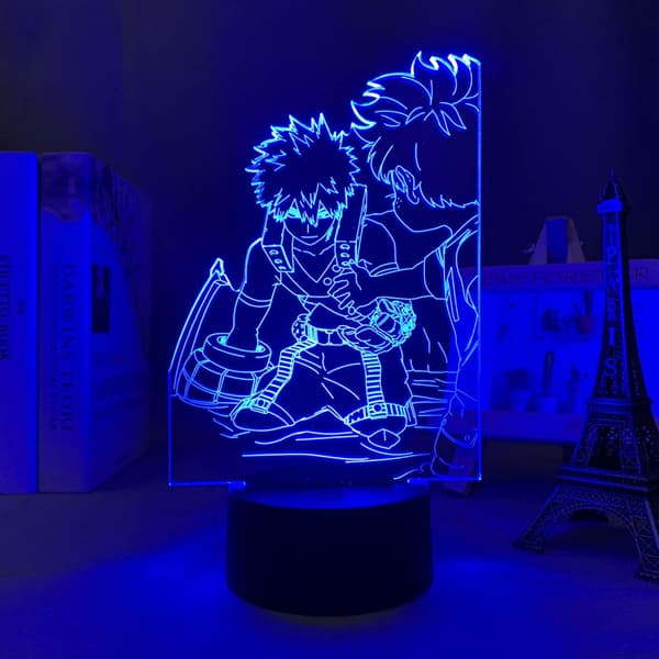 3D LED Lampe 3D Natlys Bakugo Katsuki 3D Lampe Anime My H