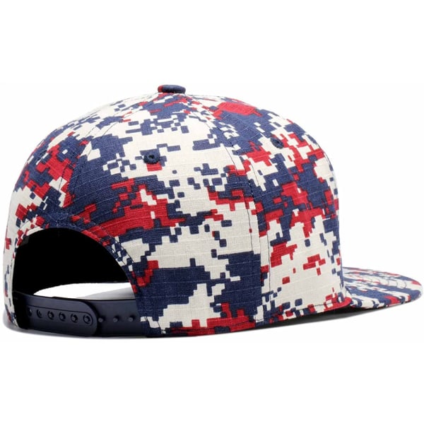 Klassisk Snapback-hatt Hip Hop Flat Bill Visor Cap - Unisex Annons H