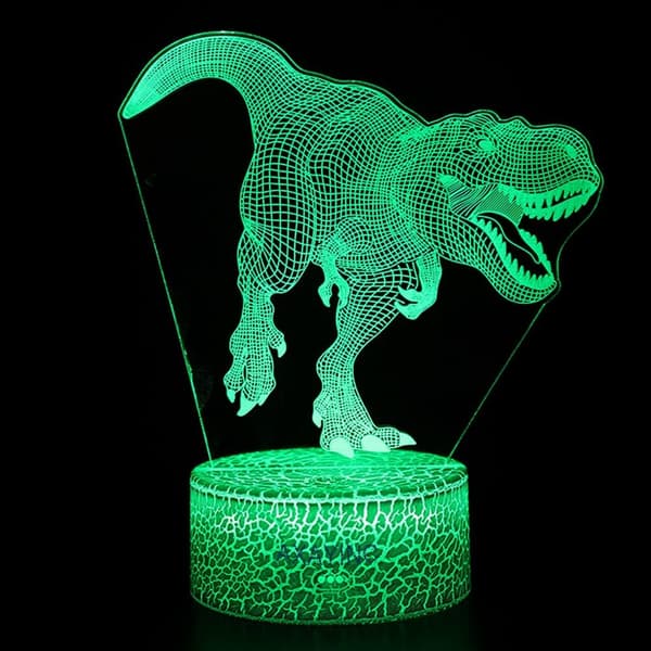 3D Natlampe LED Illusion Skrivebordslampe 7 Farveskift