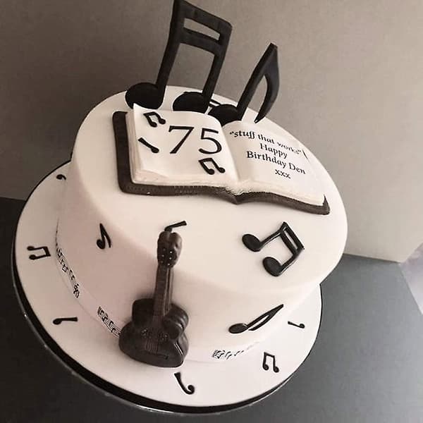 Musikknoter Kakeutstikkersett - 8 stk. Musikknote Fondant Mo