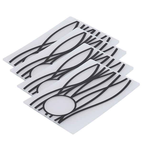 4 stk. plastpregingsmapper DIY kortlaging Scrapbooking preget mal papirhåndverk EM243