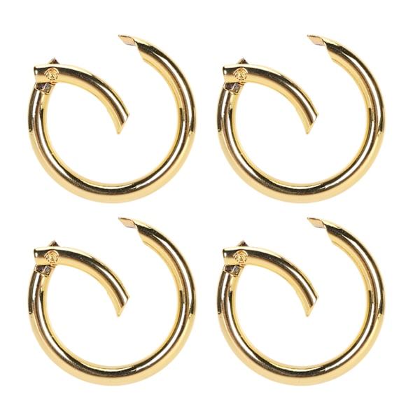 20 st fjäder O-ringar 1,61 tum diameter 0,2 tum tjock stark koppar kompakt fjäderspännen för nyckelring halsband smycken DIY guld färg