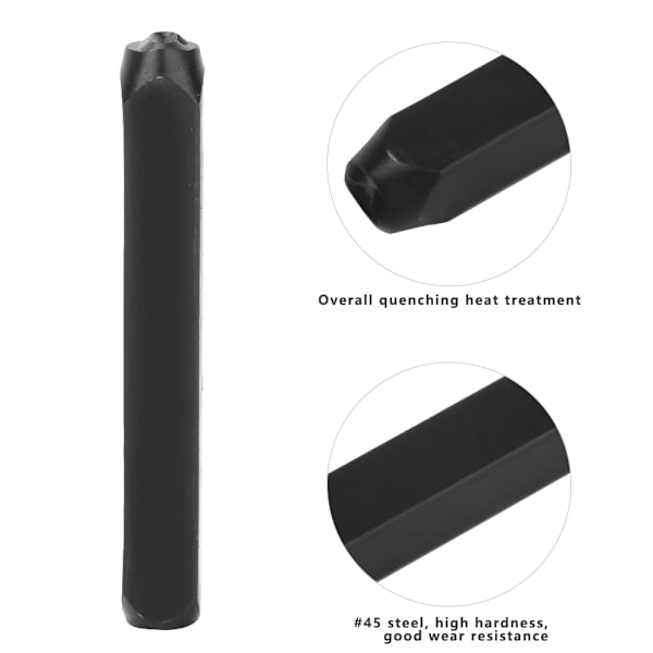 36 kpl 3/4/5/6 mm nahkainen kirjainleimasin sarja numeroleimasin leimasin työkalusarja (3 mm)