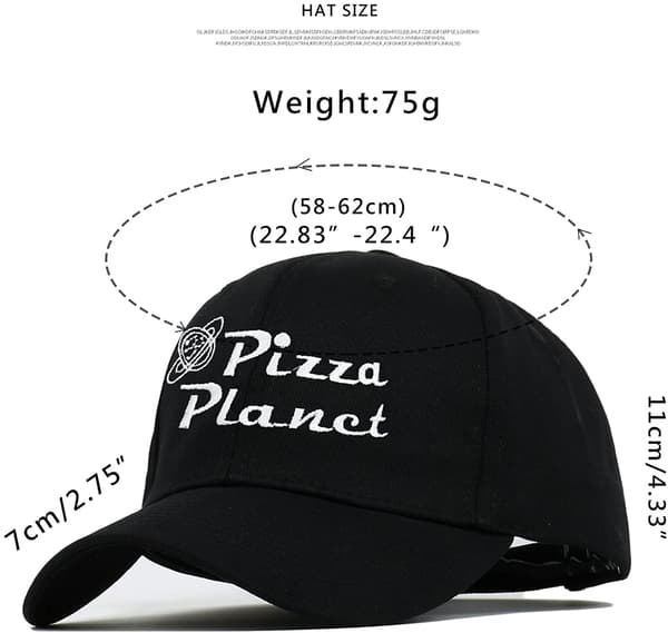 Pizza Planet Hatt Baseball Cap Broderi Pappa Hatt Justerbar E