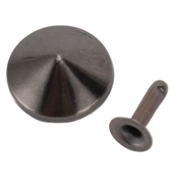 18mm Lædernitter Kit Rustfrit Fadeless Holdbart Jernnitte Stud DIY Lædernitte Tilbehør til Armbånd Hatte Bælter Grå