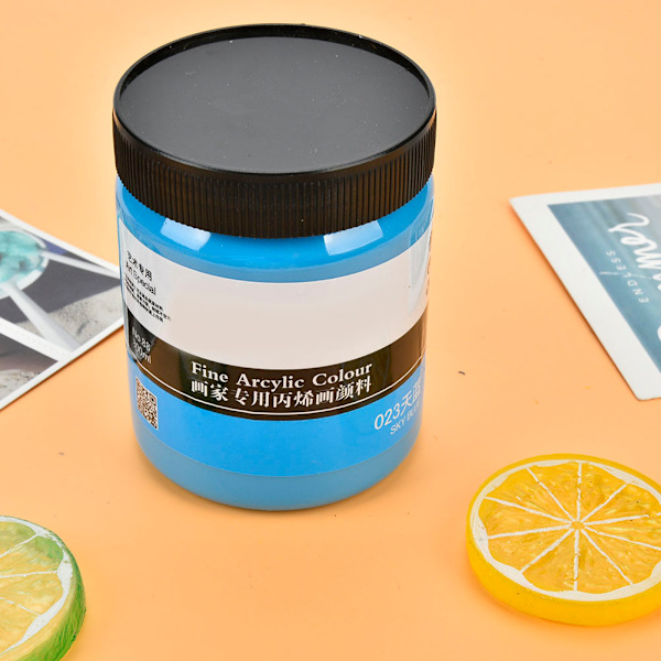 300 ml vanntett stabil fargepropylenpigment pakket med flaske (Azure)