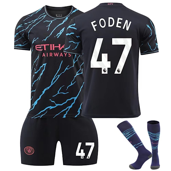 Manchester City 23/24 hemmakit för barn, nr 26 MAHREZ 22