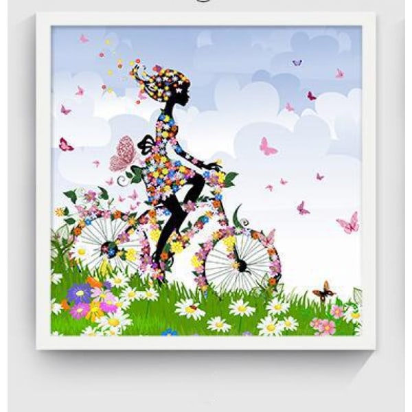 Flower Fairy Wall Art Canvas Print Plakat, Simple Fashion Watercolor Art Tegning