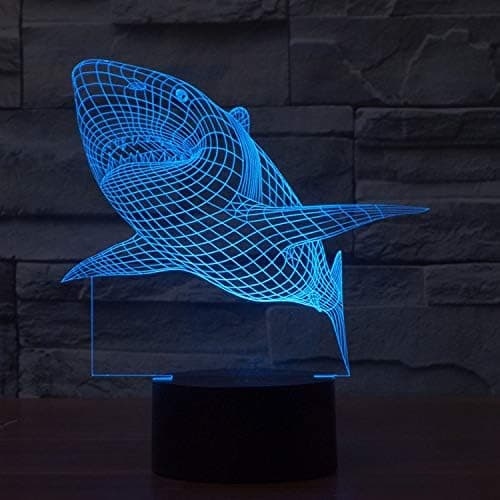 3D Natlampe 9'' Lampe Touch-Switch LED 7 Farver Dekor/Indo