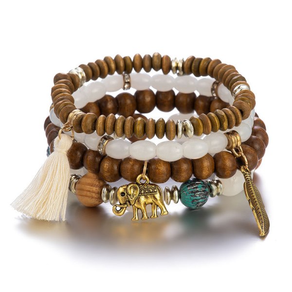 1PCS Baoqin Boho Pärl Armband för Kvinnor - Charm Stackabl