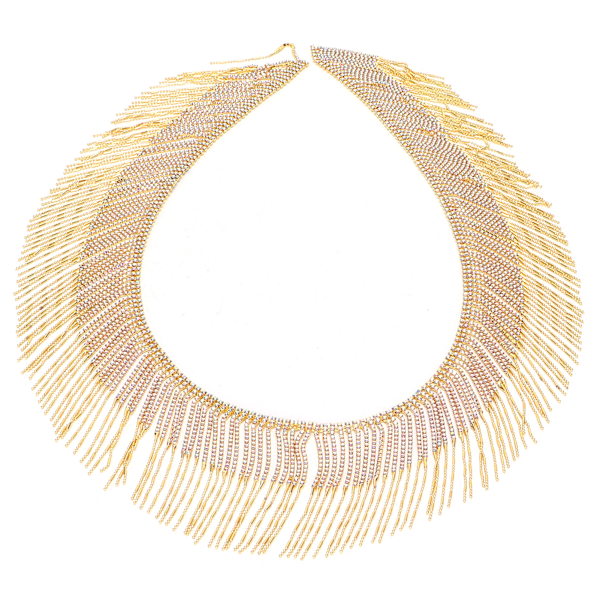 Rhinestone-kedja, glänsande kristallglas, tofsar, dekoration för hantverk, sömnad, DIY, 1 meter, guld AB-färg