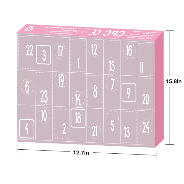 Julekalender med søde tegnefilmfigurer 2024, 24 dages mini-figurer jule-nedtællingskalender, 24 stk. minifigurer dukke juleferiegaver