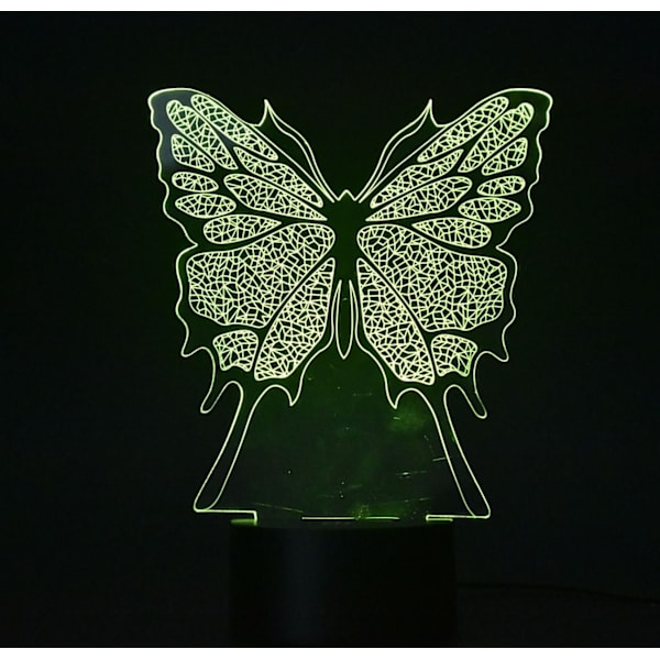 3D Natlampe Optisk Illusion Natlys, Touch LED Bord D