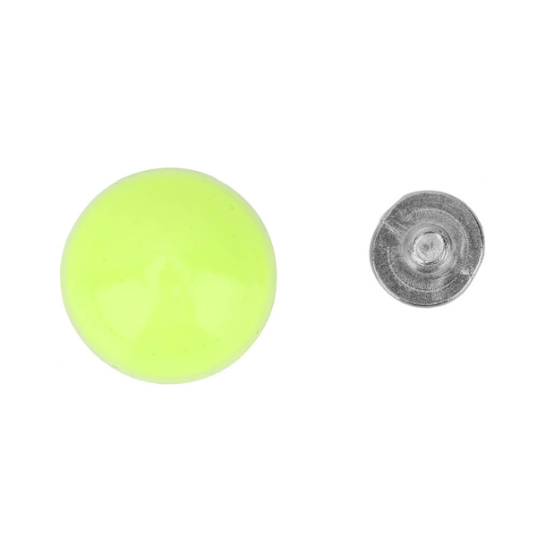 20 st DIY färgglada nitar för väskor, dekorationsprylar (fluorescerande grön)