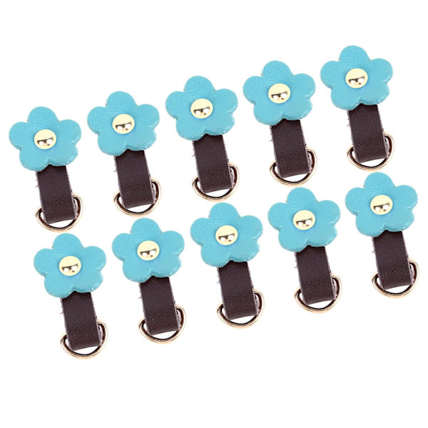 10 sæt læder D-ringe til pung ægte læder ubeskadiget D-ringe pungfremstillingsartikler til læder crossbody pung håndværk blå guld tilbehør