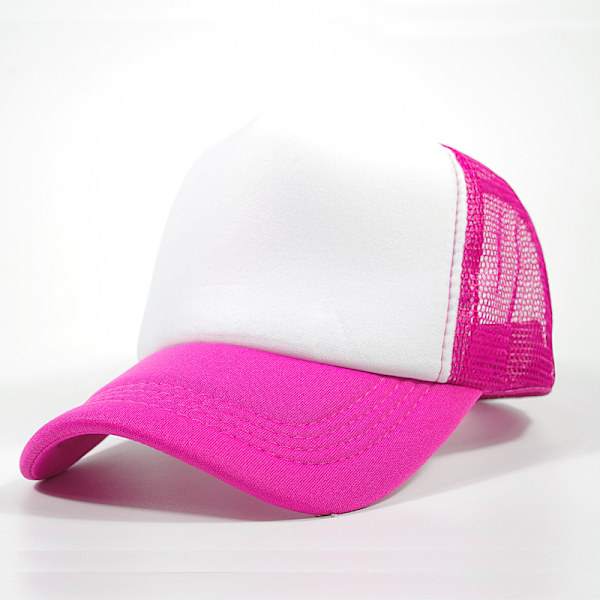 Tvåfärgad Trucker Hat Sommar Mesh Cap med Justerbar Snapbac Q
