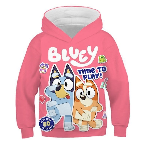 2024 Ny Blå Blå Blå Bingo Söt Pojkar Hoodie Realistisk 3D Tryckt Grafisk Huvtröja Flicka Pink 4XL