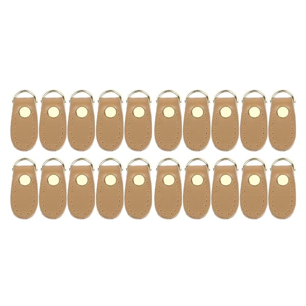 Læder D-ringe Multifunktion DIY Håndtaske Sideklips Spænde med Guld Tilbehør til Taskefremstilling Tilbehør Beige Guld Tilbehør