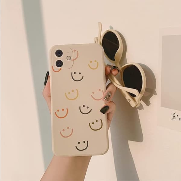 Kompatibel med iPhone 11 Cover, Smiley Smile Face Sød Smerte