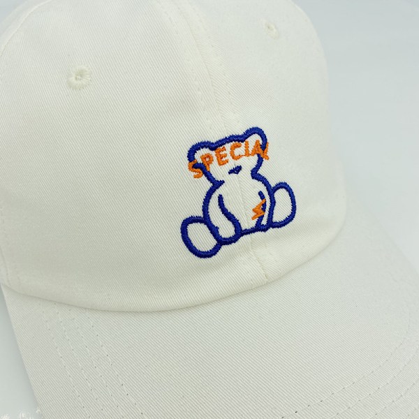 Hatt Dam Alphabet Fyraklöver Broderi Mjuk Topp Sp White
