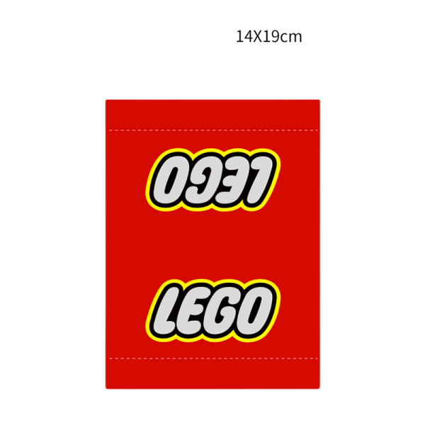 Bil exteriör tvättmärke etikett lego bil klistermärke lego klistermärke på baklucka lego klistermärke röd/1 paket