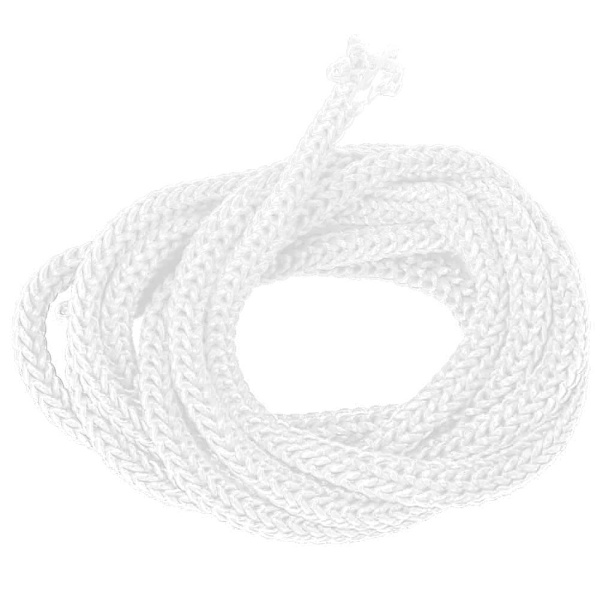 Polypropylenrep snöre flätat PP-sladd dragsko DIY handgjord kläddekoration (vit, 900D)