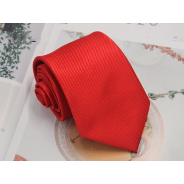 Affärsmässig slips för män, polyester silketwill, handgjord s