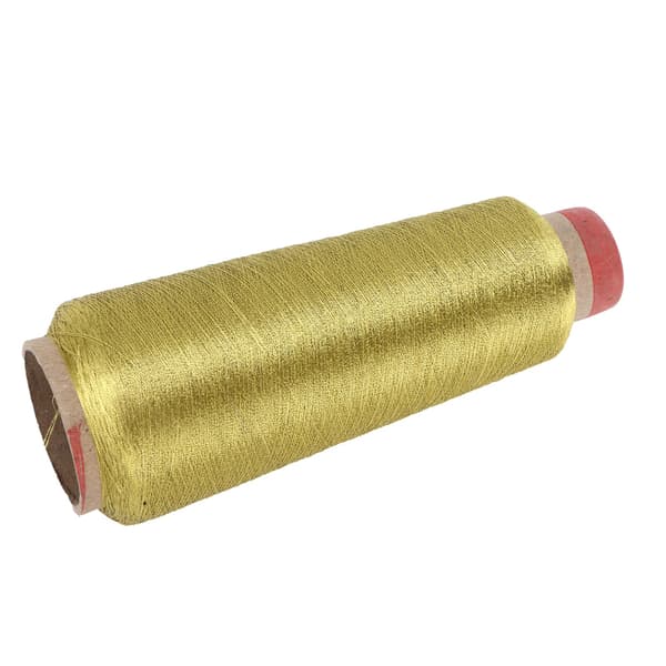Sytråd Slidstærkt Husholdningspolyestergarn til DIY Broderimaskine Projekt(Guld )