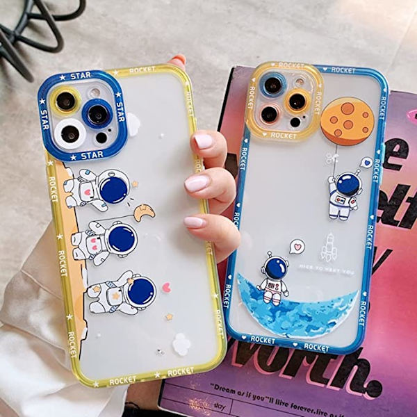 Kompatibel med iPhone 11 Pro Klar Case Kvinder Piger Sød