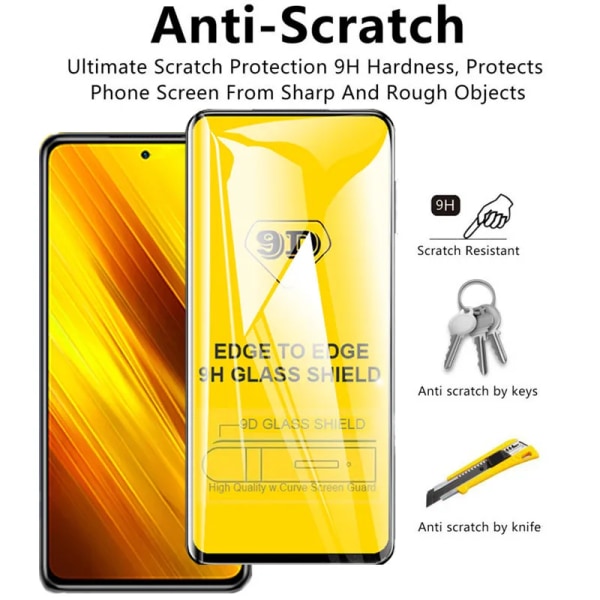 9D härdat glas för Xiaomi Redmi Note 7 skärmskydd