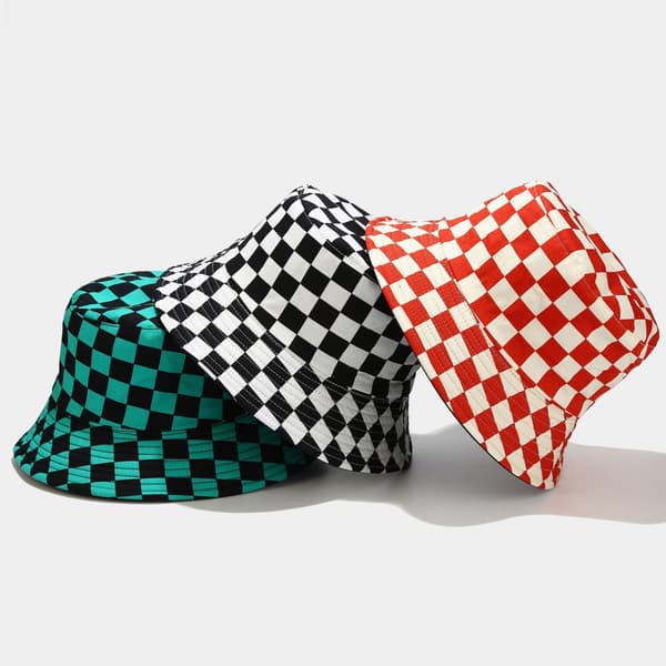 Unisex 100% Bomull Sammenleggbar Bøttehatt Solhatt Ensfargede Black