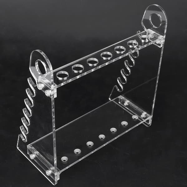 Organisk glas trapetsformad pipettställ med 1,5 cm hålsdiameter