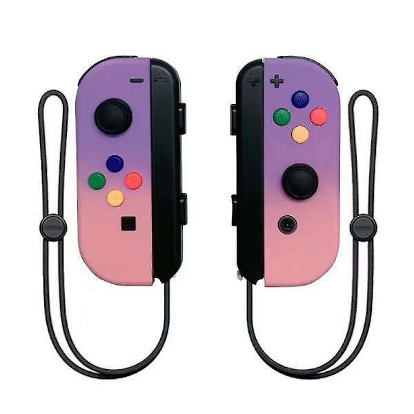 Nintendo Switch -ohjain Joycon langaton Bluetooth -peliohjain kauko-herätys köydellä Purple pink gradient