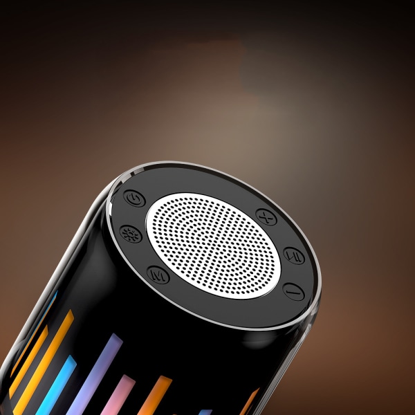 Bärbar Bluetooth-högtalare, trådlös högtalare med RGB LED L