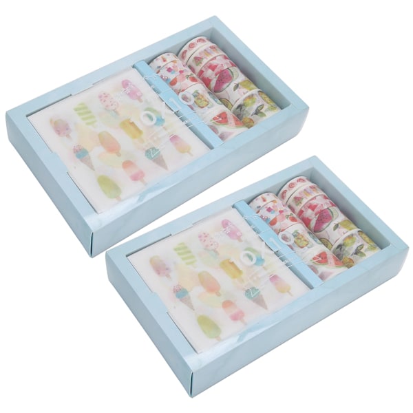 2 sarjaa Washi-paperiteippiä ja tarroja Maskiteipit Japani DIY-etiketti Scrapbookingiin