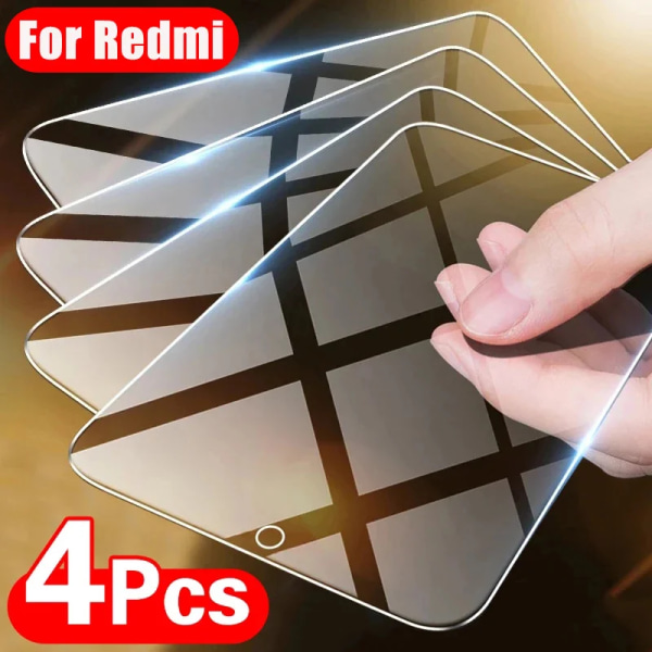 4st skärmskydd för Xiaomi Redmi 8 Glass Protective